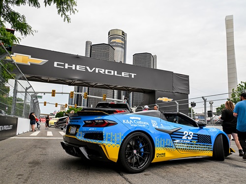 A car is parked at Cruise Night