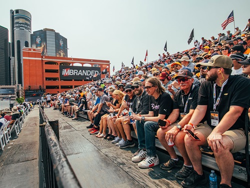 Reserved seats at the detroit grand prix
