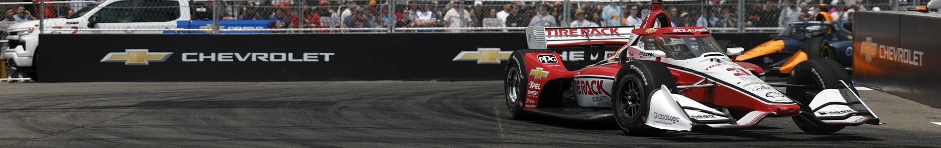 Scott McLaughlin races at the Detroit Grand Prix