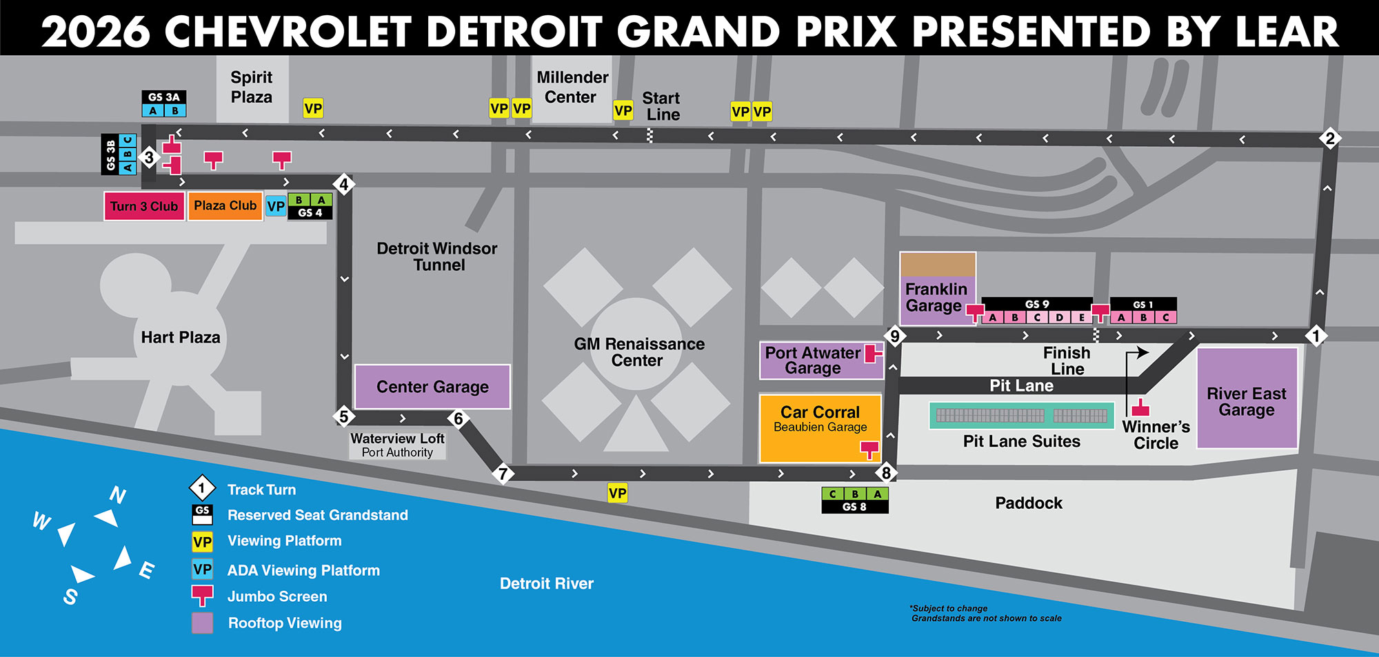 Detroit Grand Prix Price Map