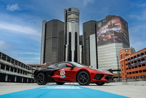 The Corvette Pace Car in 2024 on Pit Road