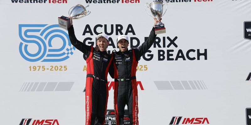 NO. 7 PORSCHE PENSKE HITS A HAT TRICK IN LONG BEACH