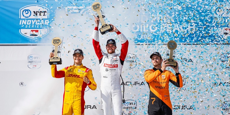KIRKWOOD STOPS PALOU’S STREAK WITH DOMINANT DRIVE AT LONG BEACH 