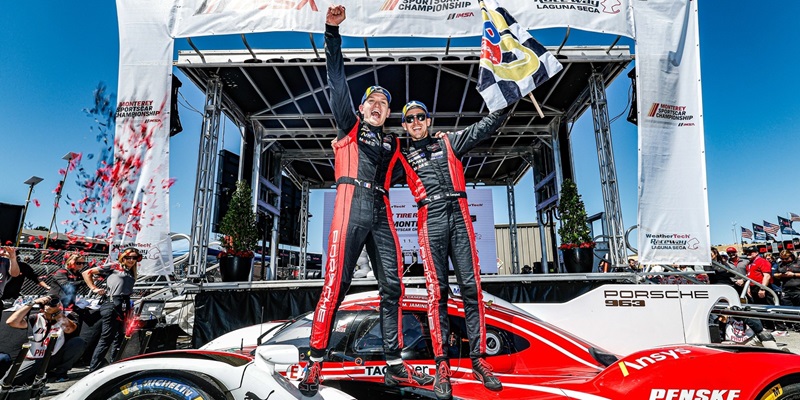 PORSCHE NO. 6 FLIPS THE SCRIPT IN MONTEREY
