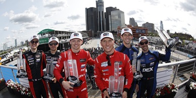 ACURA SNAPS PORSCHE WIN STREAK IN DETROIT IMSA THRILLER