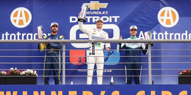 HAUGER RUNS AWAY FROM CHAOS TO WIN IN DETROIT, EXPAND POINTS LEAD 