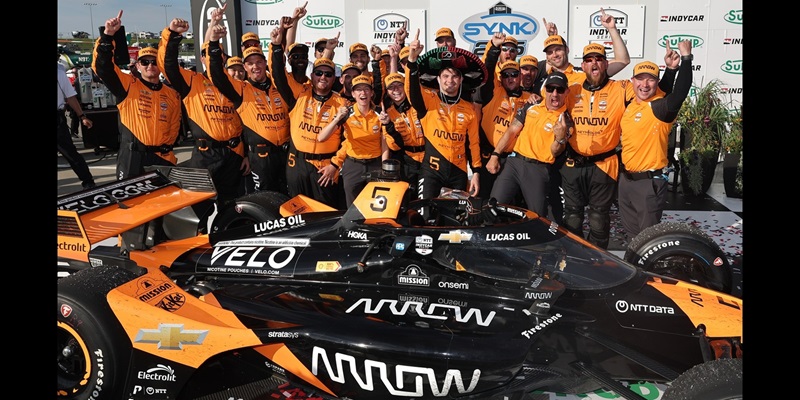 O’WARD OUTDUELS NEWGARDEN TO WIN SYNK 275 POWERED BY SUKUP AT IOWA SPEEDWAY 