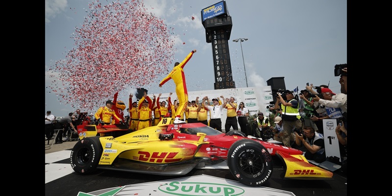 PALOU RUNS SEASON WIN TOTAL TO SEVEN AT IOWA SPEEDWAY 