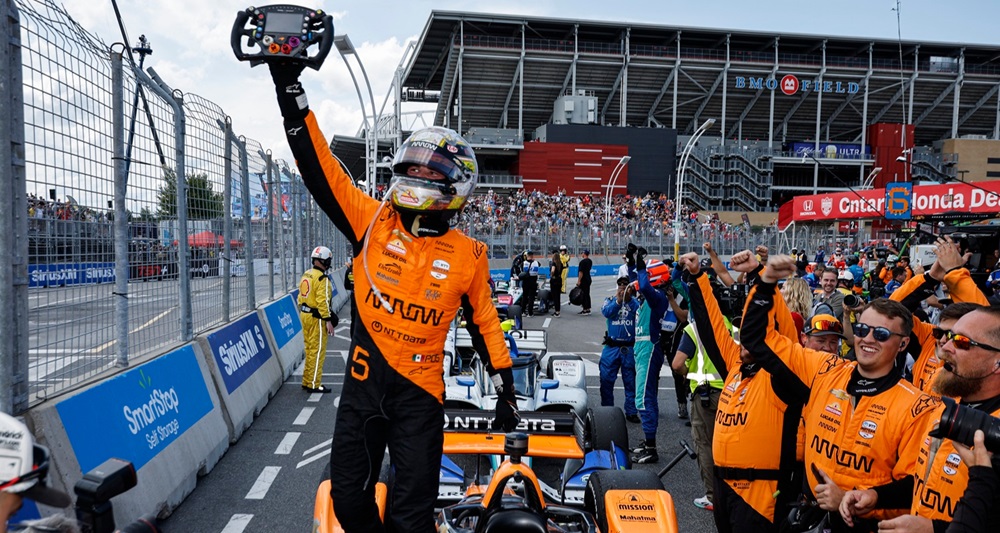 The win was the first for O'Ward in Toronto