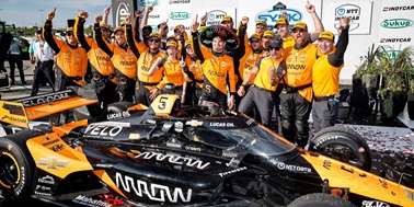 O’WARD OUTDUELS NEWGARDEN TO WIN SYNK 275 POWERED BY SUKUP AT IOWA SPEEDWAY 
