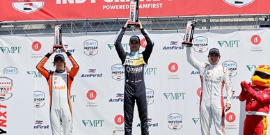 JOHNSON DODGES LEADERS’ MAYHEM TO WIN AT BARBER