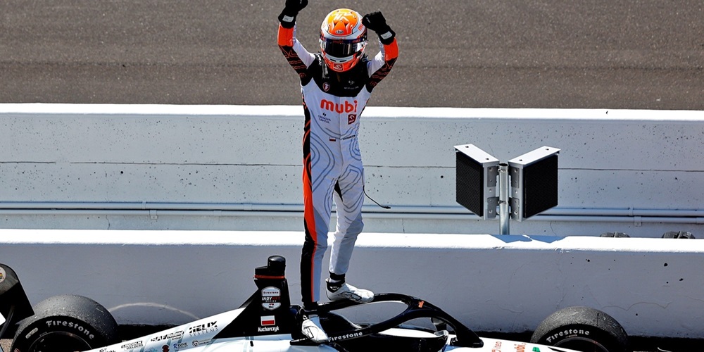 Tymek Kucharczyk earned his first career victory in Race 2 of the Indianapolis Grand Prix doubleheader 