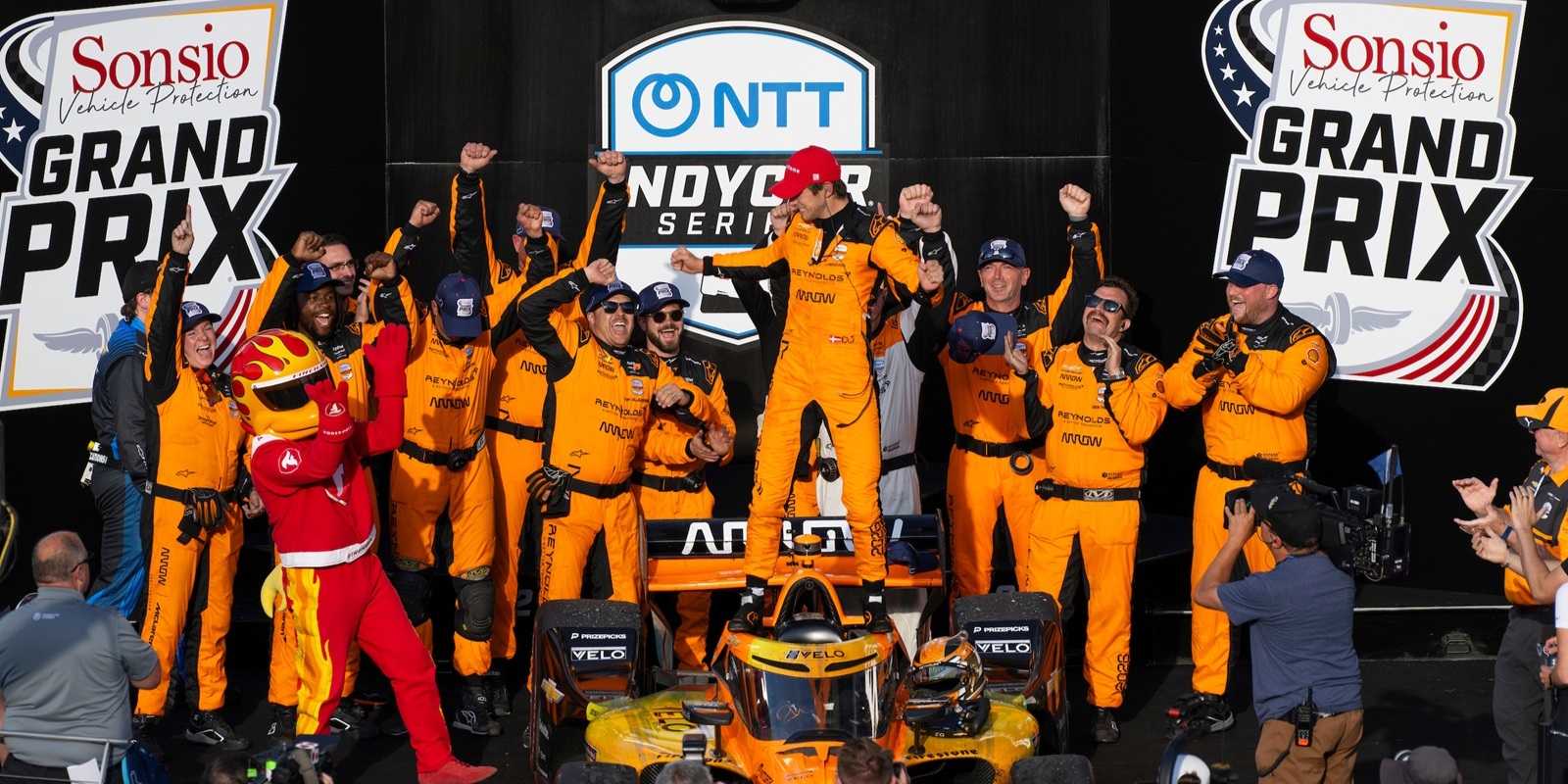 Christian Lundgaard, who had one prior INDYCAR victory, doubled that total by taking the checkered flag at the Indianapolis road course