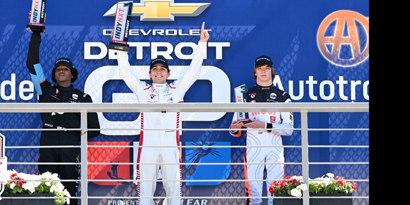 FITTIPALDI WINS MOTOR CITY THRILLER, TAKES SERIES LEAD