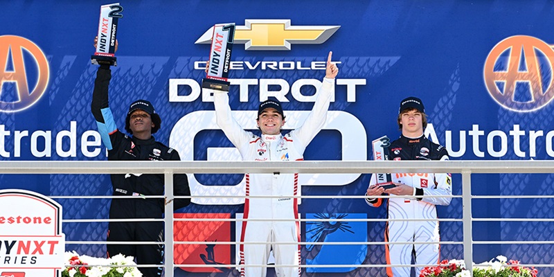 FITTIPALDI WINS MOTOR CITY THRILLER, TAKES SERIES LEAD