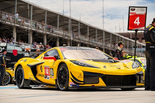 A corvette at the Chevrolet Detroit Grand Prix Presented by Lear.