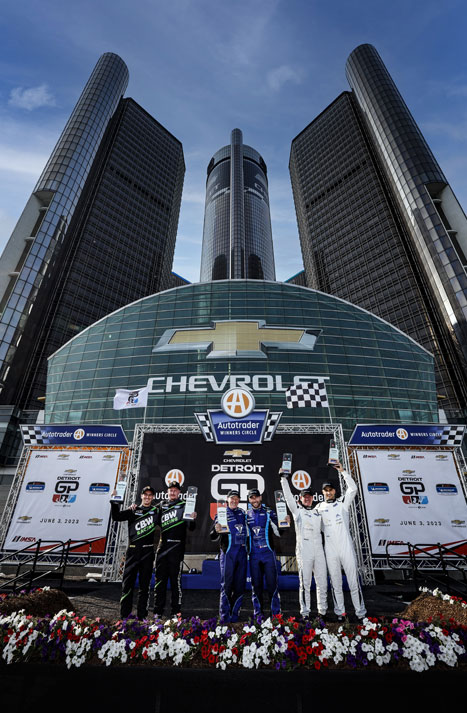 2023 Chevrolet Detroit Sports Car Classic Podium